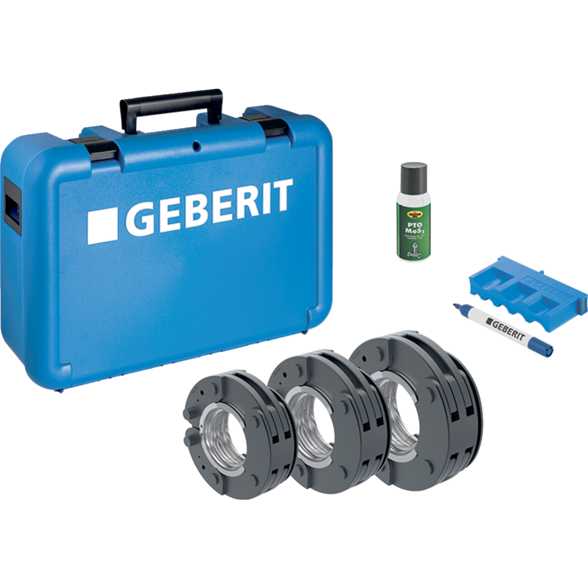 Chaînes de sertissage Geberit Mapress XP [4], dans coffre: d=76.1 / 88.9 / 108mm
