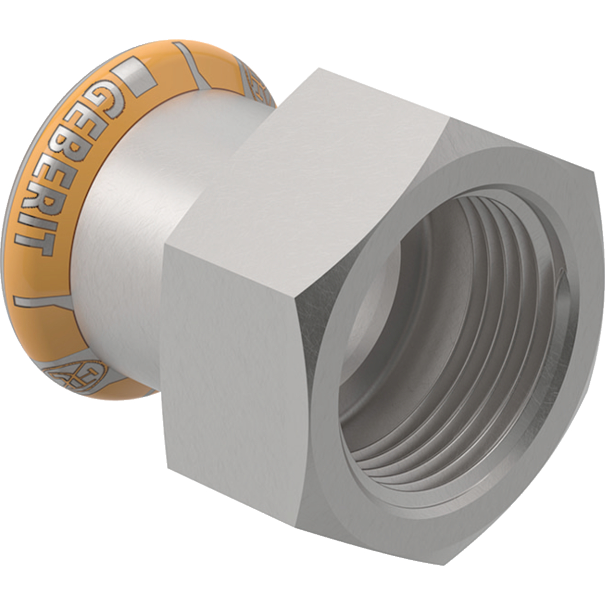 Raccord intermédiaire Geberit Mapress Therm avec filetage intérieur: d=15mm, Rp =1/2"
Traits:
- Indicateur de sertissage
- Joint d'étanchéité en CIIR noir
- Non autorisé pour les installations d’eau potable
- Non serti non étanche
Usage:
- Pour gaz inertes (p. ex. azote)
- Pour eau de chauffage urbain ≤ 120 °C
- Pour lʼeau de refroidissement et de chauffage sans antigel
- Pour air comprimé (classe de pureté d'huile 0–3)
- Pour la technique du bâtiment et l'industrie
- Pour l’eau froide de climatisation avec antigel
- Pour dépression
- Pour l’eau froide de climatisation sans antigel
- Pour lʼeau de refroidissement et de chauffage avec antigel