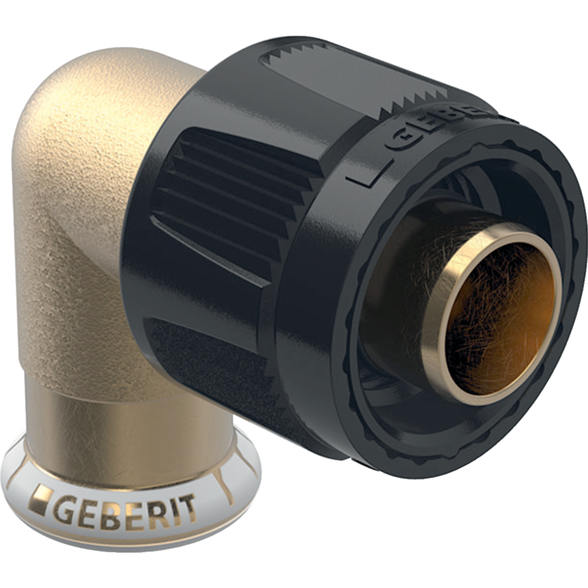 Équerre intermédiaire 90° Geberit Mapress avec MasterFix: d15mm d1=MF20mm