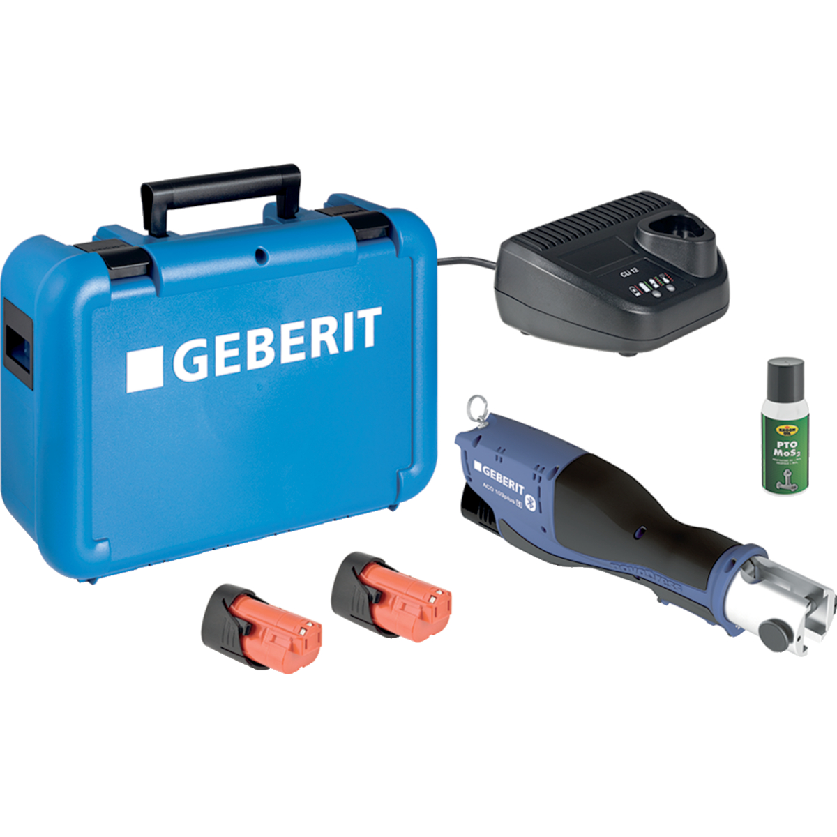Outil de sertissage [1] Geberit ACO 103plus, dans coffre, avec garniture FlowFit