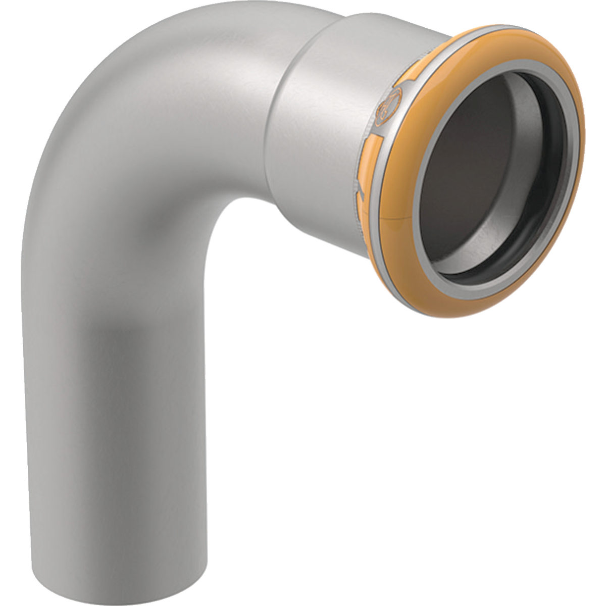 Coude Geberit Mapress Therm avec extrémité à insérer: arc=90°, d=15mm
