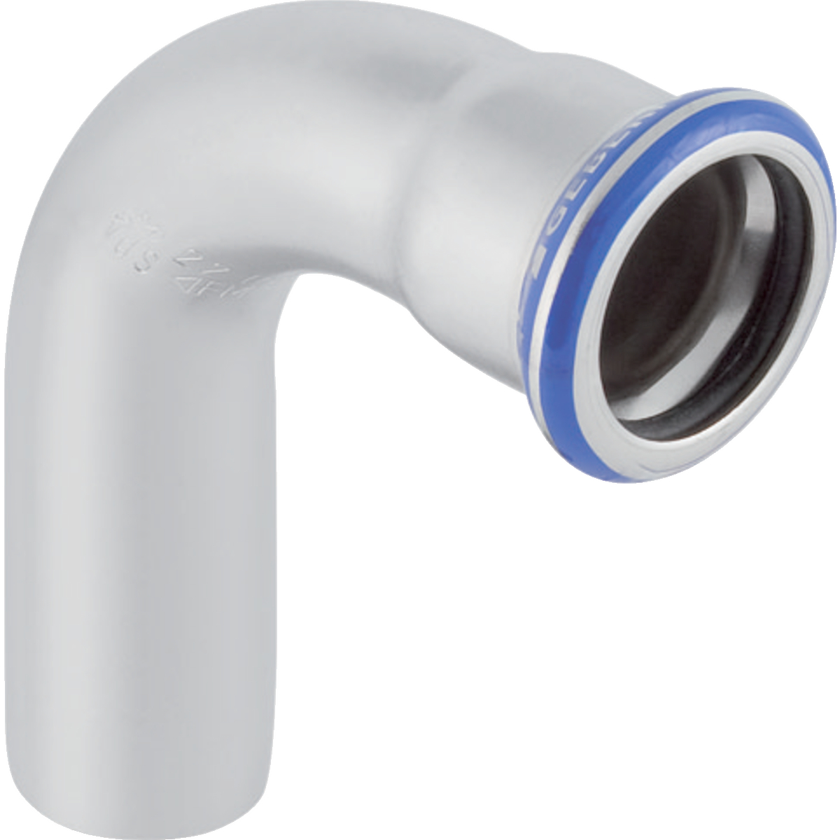 Coude Geberit Mapress acier inoxydable avec extrémité à emboîter: 90° d15mm
