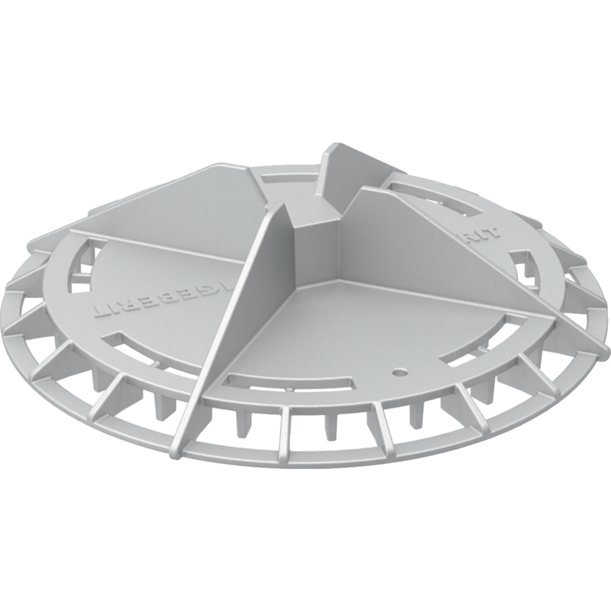 Crapaudine en fonte d'aluminium, pour naissance Geberit Pluvia avec bride de fixation, pour feuilles
