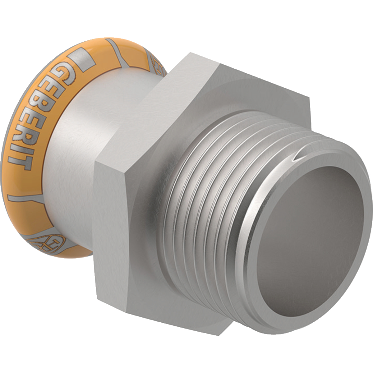 Raccord intermédiaire Geberit Mapress Therm avec filetage extérieur: d=15mm, R=1/2"
Traits:
- Indicateur de sertissage
- Joint d'étanchéité en CIIR noir
- Non autorisé pour les installations d’eau potable
- Non serti non étanche
Usage:
- Pour gaz inertes (p. ex. azote)
- Pour eau de chauffage urbain ≤ 120 °C
- Pour lʼeau de refroidissement et de chauffage sans antigel
- Pour air comprimé (classe de pureté d'huile 0–3)
- Pour la technique du bâtiment et l'industrie
- Pour l’eau froide de climatisation avec antigel
- Pour dépression
- Pour l’eau froide de climatisation sans antigel
- Pour lʼeau de refroidissement et de chauffage avec antigel