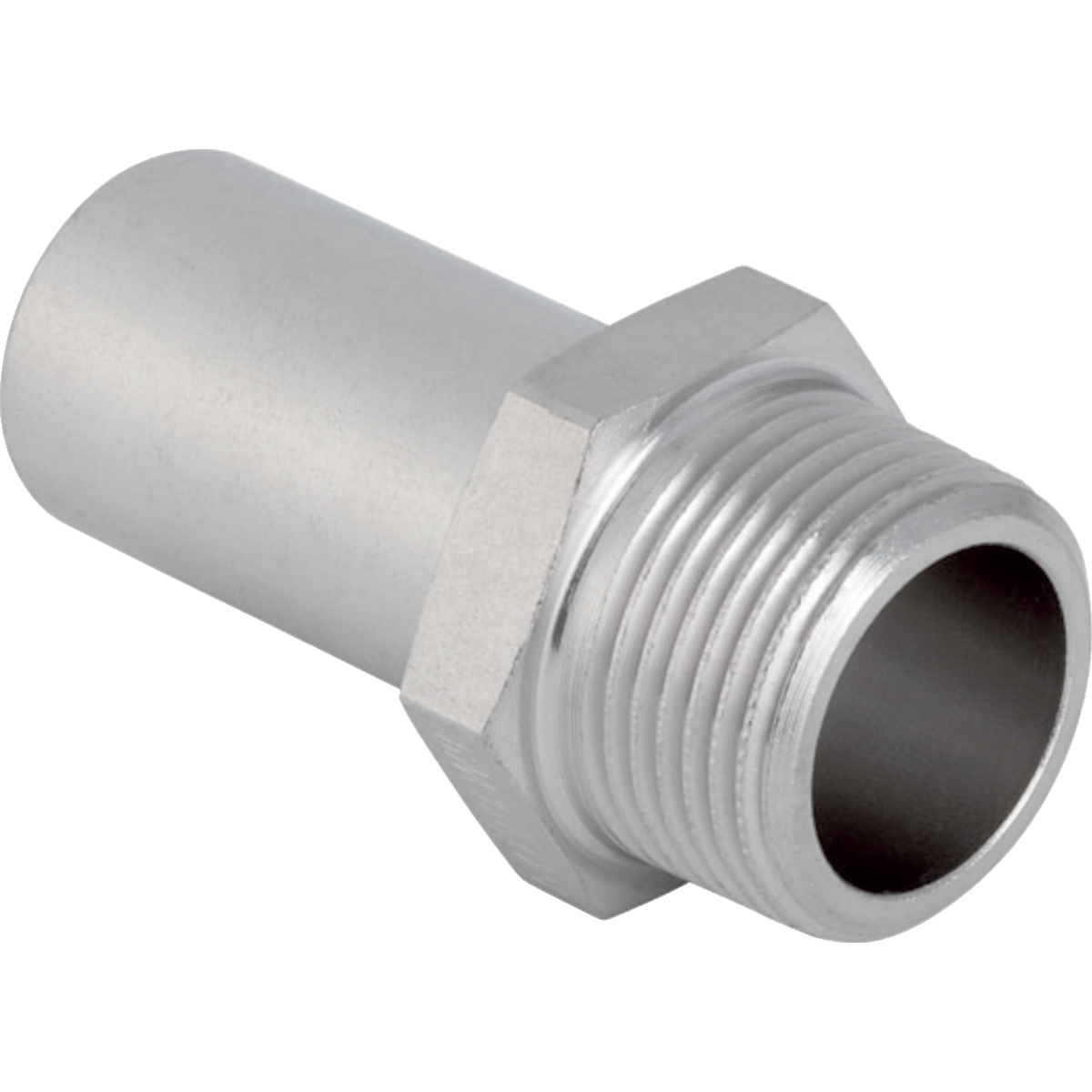 Raccord intermédiaire Geberit Mapress Therm avec filetage extérieur et extrémité à insérer: d=54mm, R=2″
Traits:
- Non autorisé pour les installations d’eau potable
Usage:
- Pour l’eau froide de climatisation sans antigel
- Pour eau de chauffage urbain ≤ 120 °C
- Pour lʼeau de refroidissement et de chauffage sans antigel
- Pour lʼeau de refroidissement et de chauffage avec antigel
- Pour l’eau froide de climatisation avec antigel
- Pour dépression
- Pour gaz inertes (p. ex. azote)
- Pour la technique du bâtiment et l'industrie
- Pour air comprimé (classe de pureté d'huile 0–3)