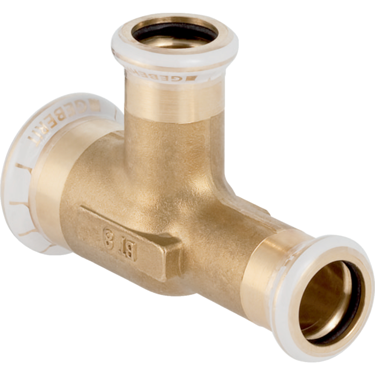 Té réduit Geberit Mapress: laiton d28mm d1=22mm d2=22mm