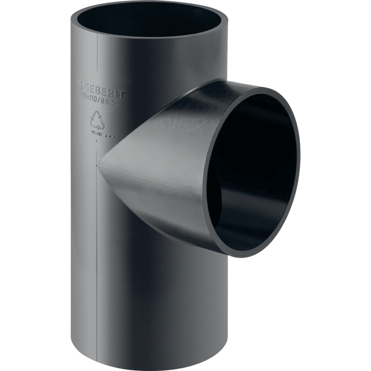 Embranchement 88.5° Geberit PE: d90mm d1=63mm