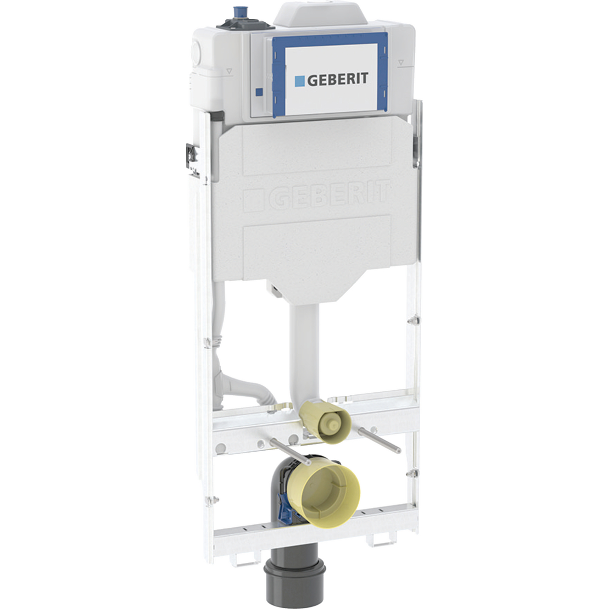 Élément Geberit GIS pour WC suspendu, 125 cm, avec réservoir à encastrer Sigma 12 cm, avec rinçage h