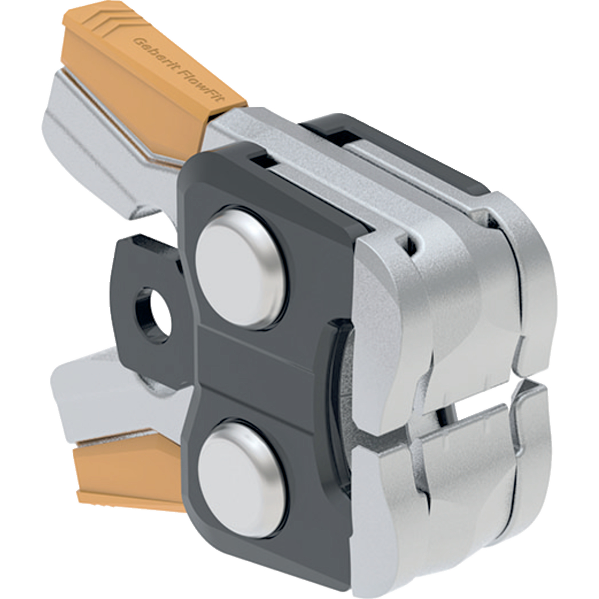Mâchoire Geberit FlowFit [2]: d=50 / 63 / 75mm
Traits:
- Galvanisé
- Maniable d'une main
- Adapté au contrôle du fonctionnement avec PowerTest
- Maintenance et nettoyage aisés
- Ne nécessite aucun entretien
Usage:
- Pour outils de sertissage avec compatibilité [2] Geberit
- Pour le sertissage de raccords à sertir Geberit FlowFit