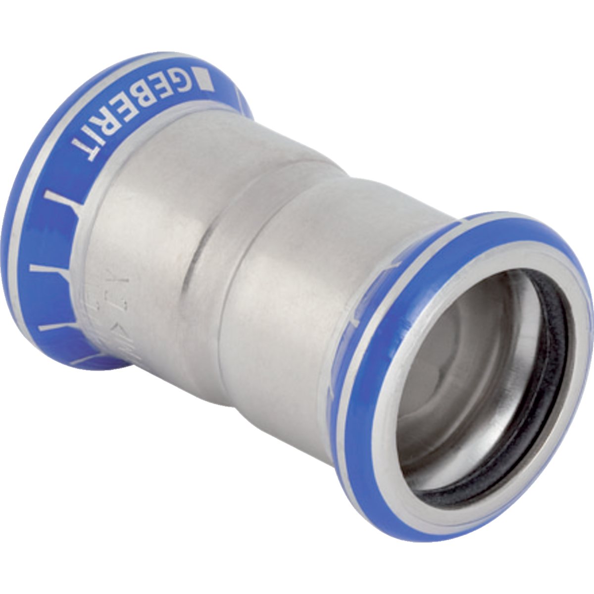 Manchon Geberit Mapress acier inoxydable: d12mm
Traits:
- Non serti non étanche
- Manchon à sertir avec bouchon de protection transparent
- Indicateur de sertissage
- Joint d'étanchéité en CIIR noir
Usage:
- Pour gaz industriels (p. ex. acétylène, gaz de protection en soudage)
- Pour air comprimé (classe de pureté d'huile 0–3)
- Pour eau traitée
- Pour dépression
- Pour eaux grises et noires avec valeur de pH > 6.0
- Pour gaz inertes (p. ex. azote)
- Pour lʼeau de refroidissement et de chauffage sans antigel
- Pour substances chimiques et fluides techniques
- Pour eau d'extinction d'incendie (mouillé)
- Pour eau d'extinction d'incendie (mouillé/sec, sec)
- Pour eau non potable et de processus
- Pour vapeur saturée ≤ 120 °C
- Pour eau potable froide et chaude
- Pour eau de chauffage urbain ≤ 120 °C
- Pour les eaux pluviales dont le pH > 6.0
- Pour sprinkler (mouillé)
- Pour lʼeau de refroidissement et de chauffage avec antigel