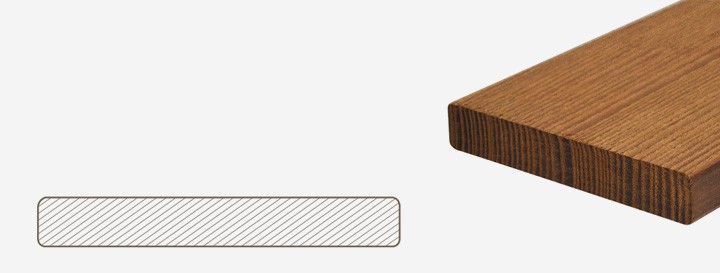 Stabilité : le bois est extrêmement résistant au gauchissement, à la fissuration et à la pourriture par rapport au bois non traité.
Aspect : le traitement thermique confère au bois une teinte brun foncé uniforme et attrayante.
Entretien : comme tout bois naturel, la surface va grisonner au fil du temps sous l'effet des rayons UV, mais elle peut conserver sa teinte brune d'origine grâce à un huilage régulier.