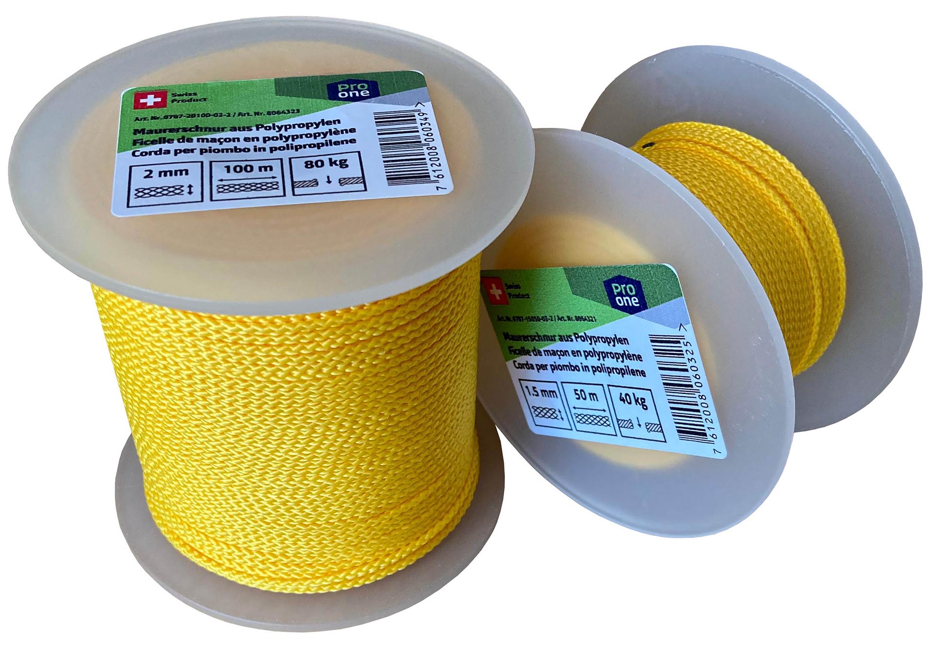 Corda per piombo in polipropilene 2.5mm L100m