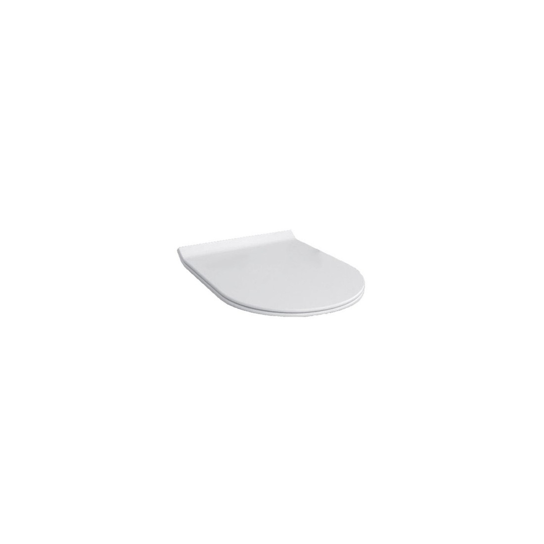 RR Sedile con coperchio slim per vaso FUTURA soft close, sgancio rapido bianco lucido