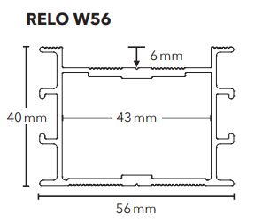 Profil RELO W56 56 x 40 x 4000 mm