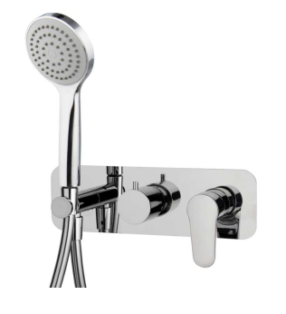 RR miscelatore incasso set doccia bagno Blendo per due vie senza corpo incasso 9199783 con set doccia integrato cromato