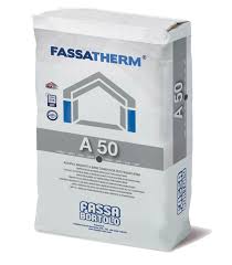 Adesivo Fassa A50 rasante grigio sacco da 25 kg
