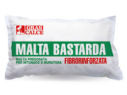 Malta bastarda Gras Calce fibrorinforzata, sacco da 25 kg
