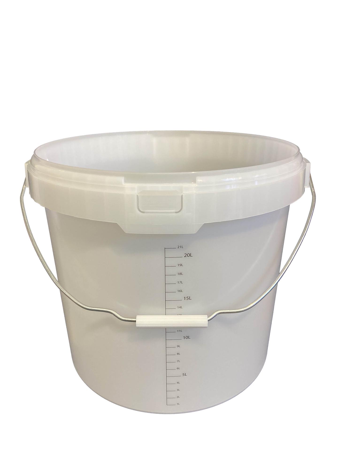 ProOne Secchio di plastica bianco vuoto 25 l
