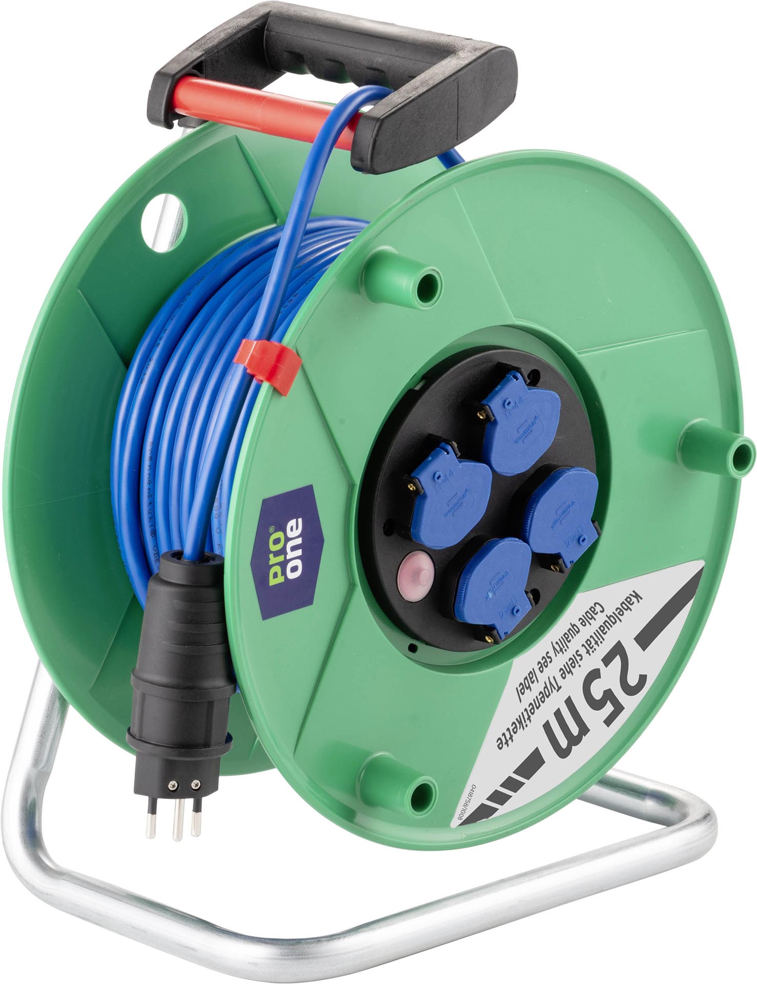 ProOne Bobina avvolgicavo KR33 230V 33m IP21, blu