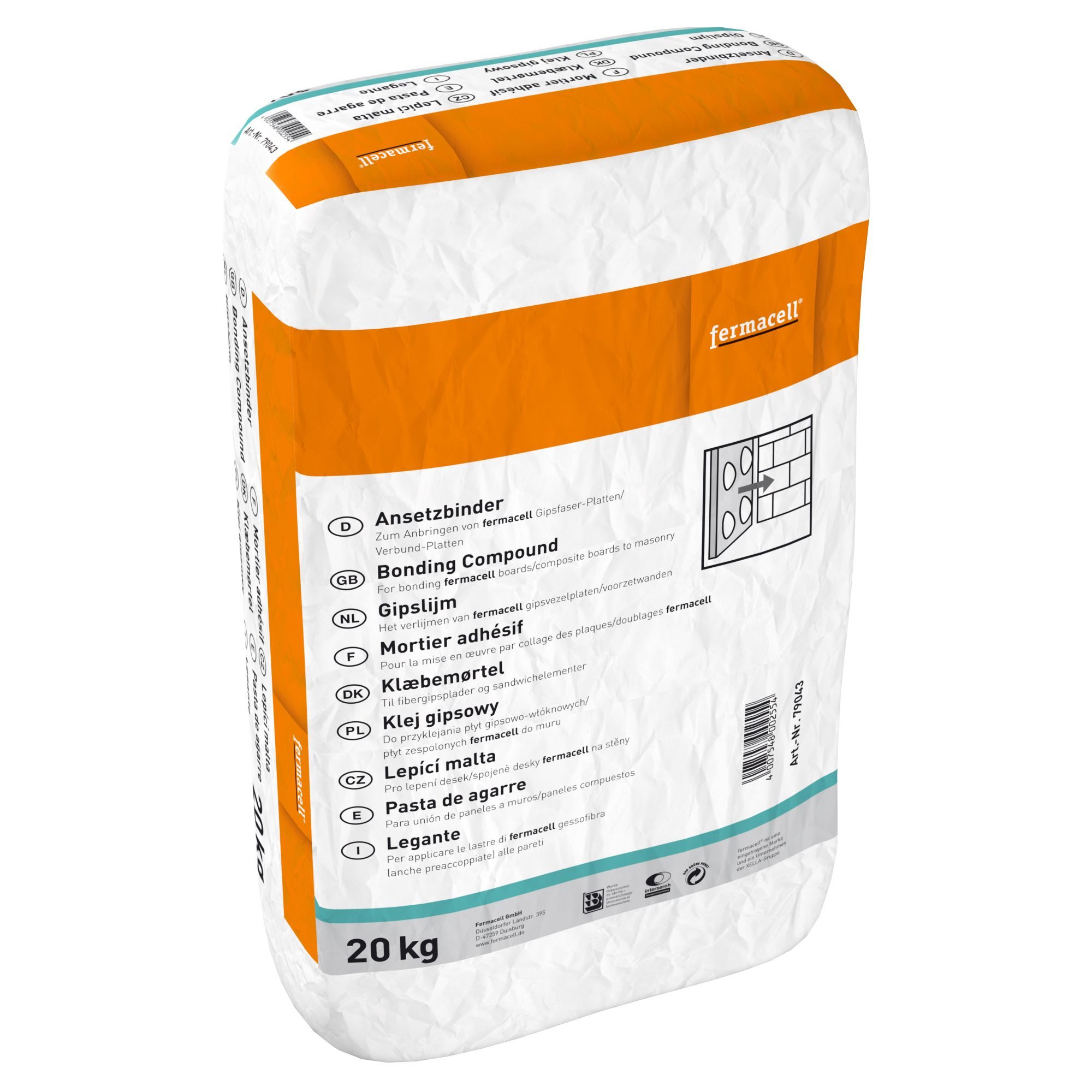 Colle d'assemblage Fermacell 20 kg Art. 79043