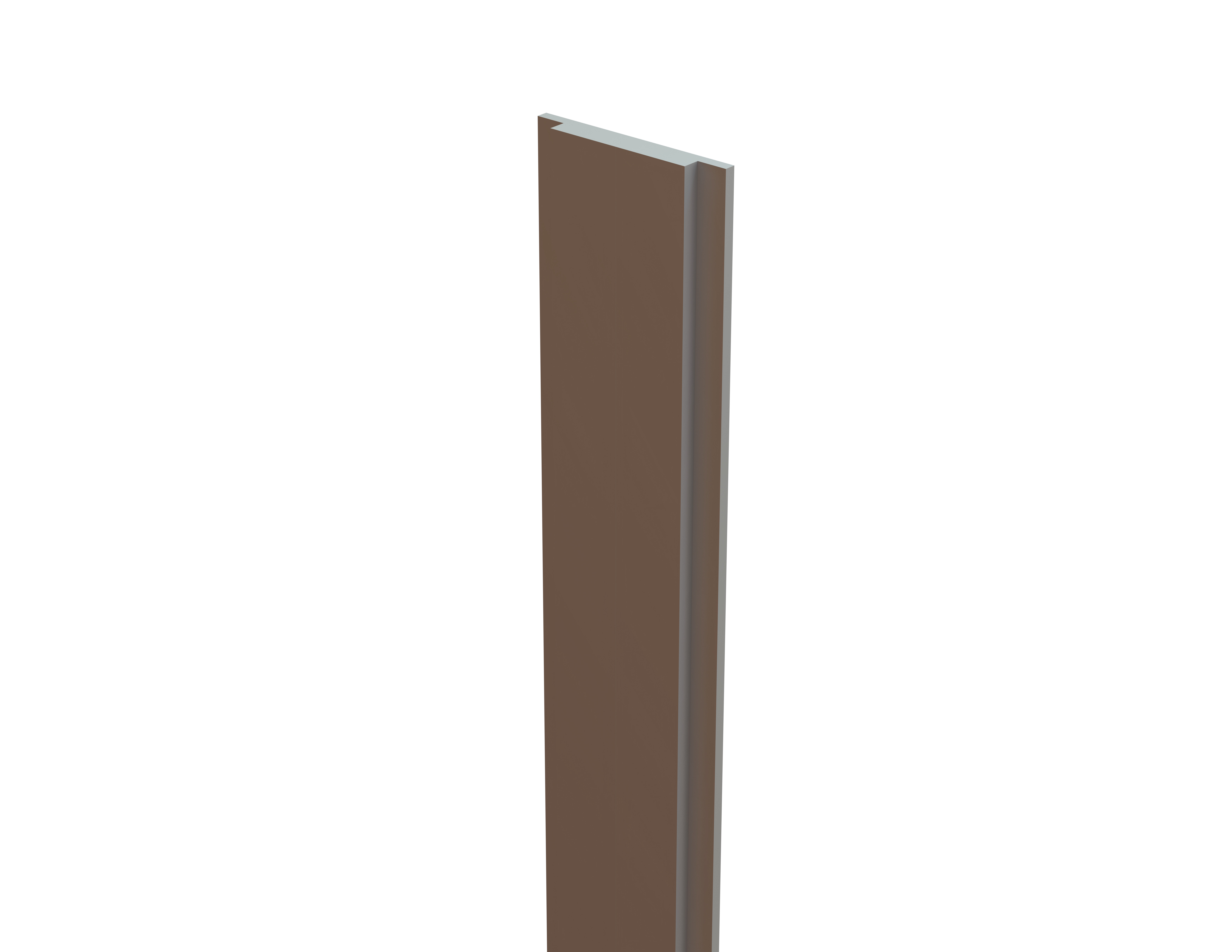 Profil de finition pour poteau Multifence type B alu