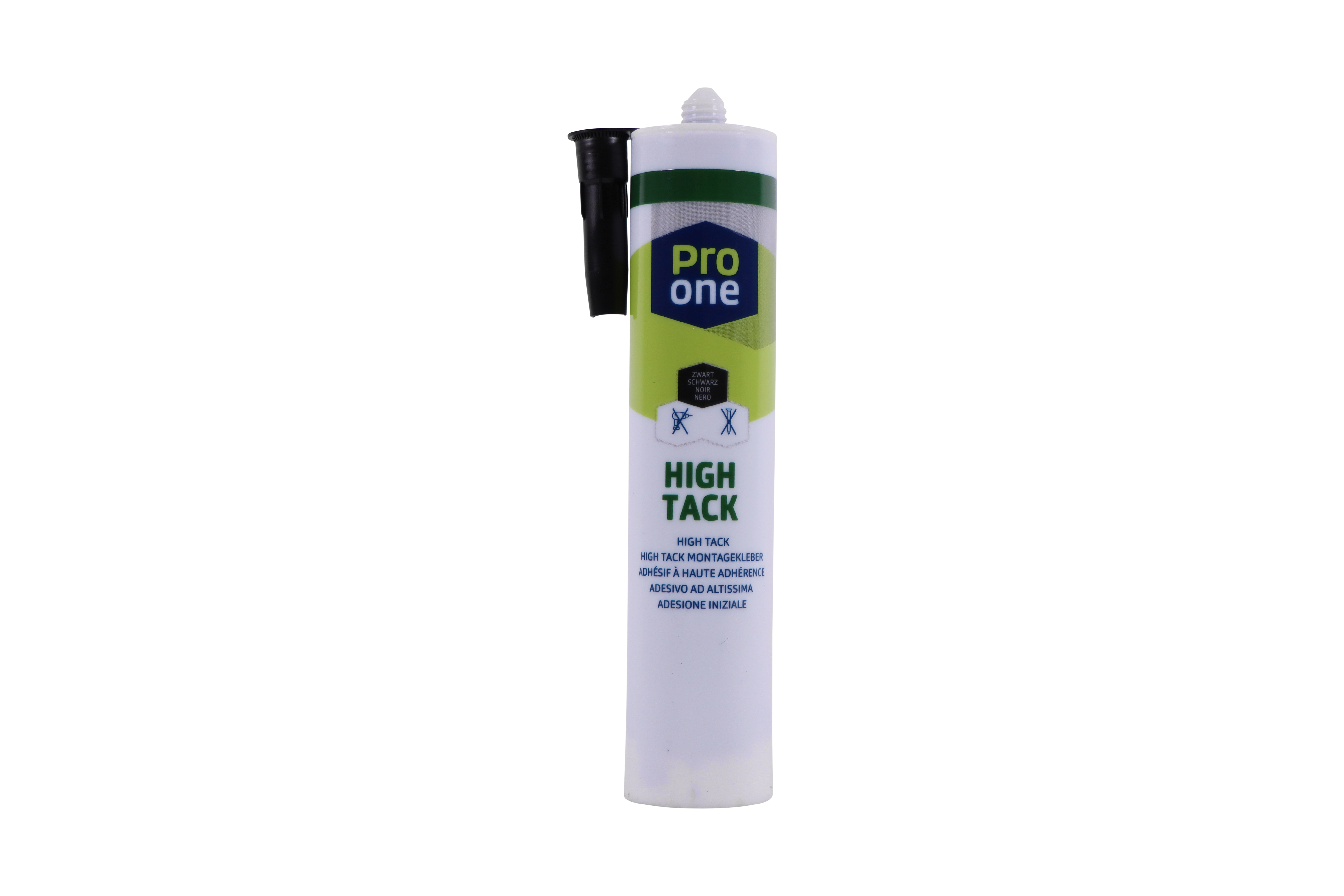 ProOne High Tack Adesivo ad altissima adesione iniziale nero cartuccia  à 290 ml RAL 9005