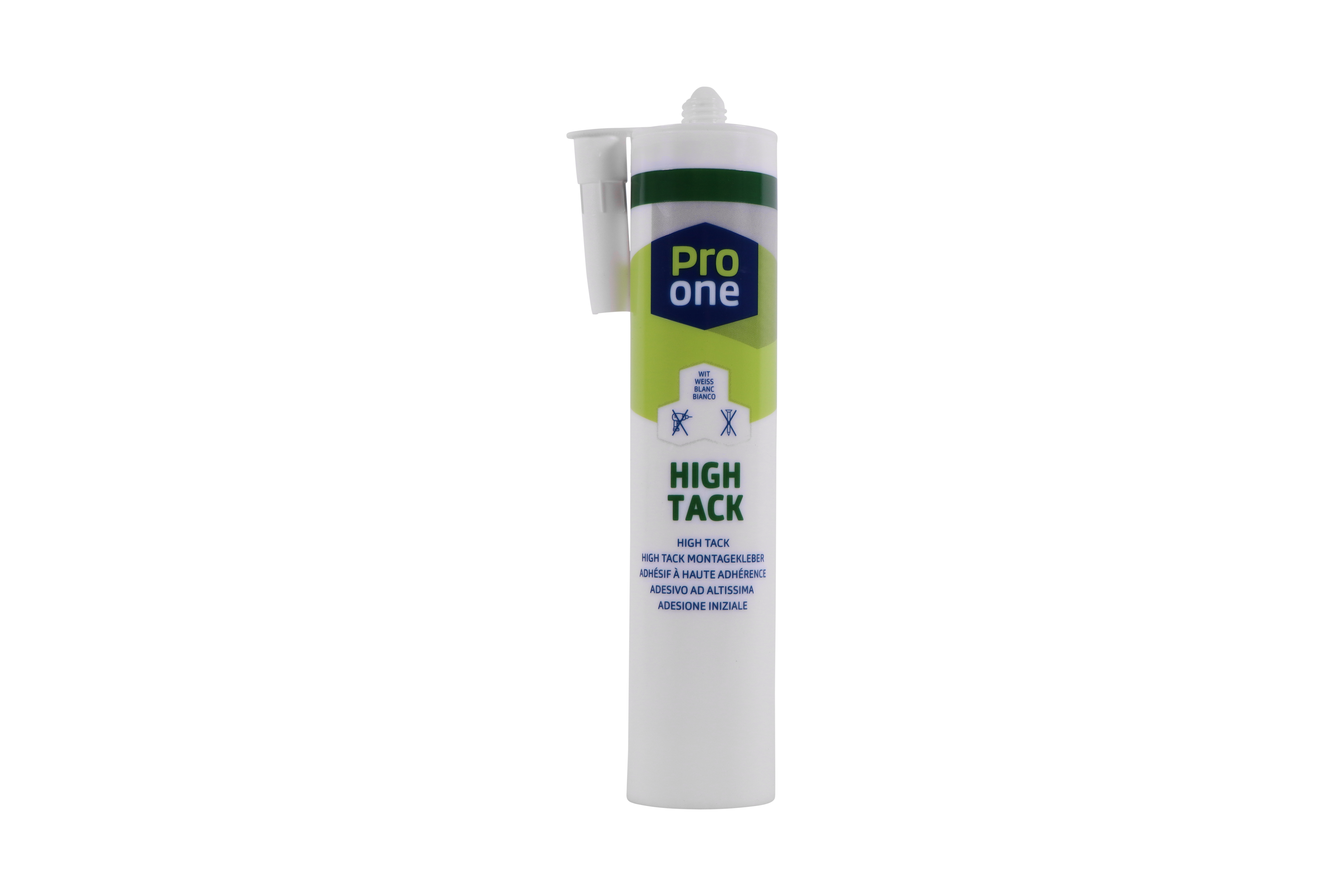 ProOne High Tack Adesivo ad altissima adesione iniziale bianco cartuccia  à 290 ml RAL 9010