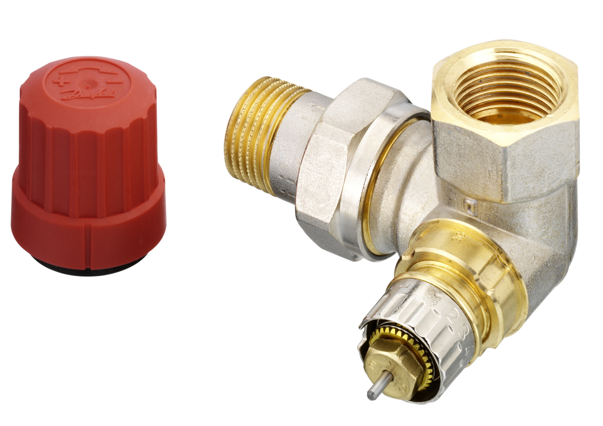 Danfoss Vanne thermostatique Type RA-N Équerre gauche débit normal