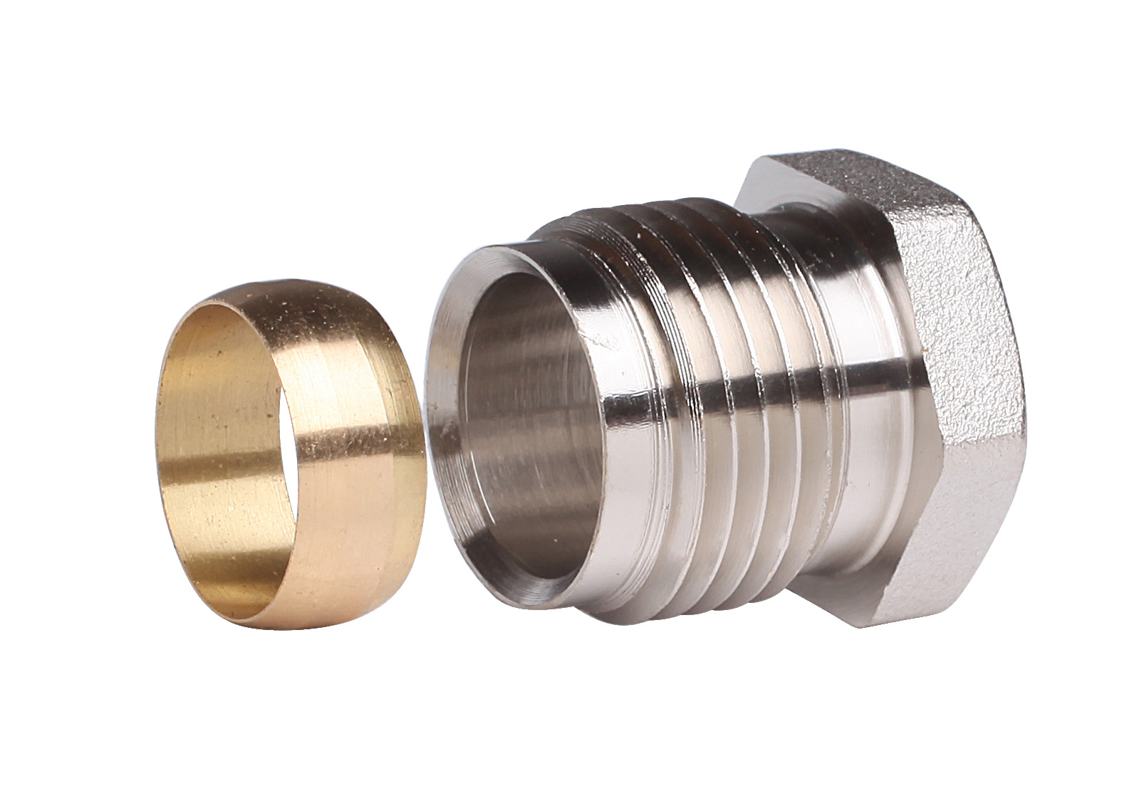 Danfoss Bague de serrage R 3/8" et 1/2" filetage mâle sur 10 - 16 mm, pour tubes en acier et en cuivre (10pcs.)