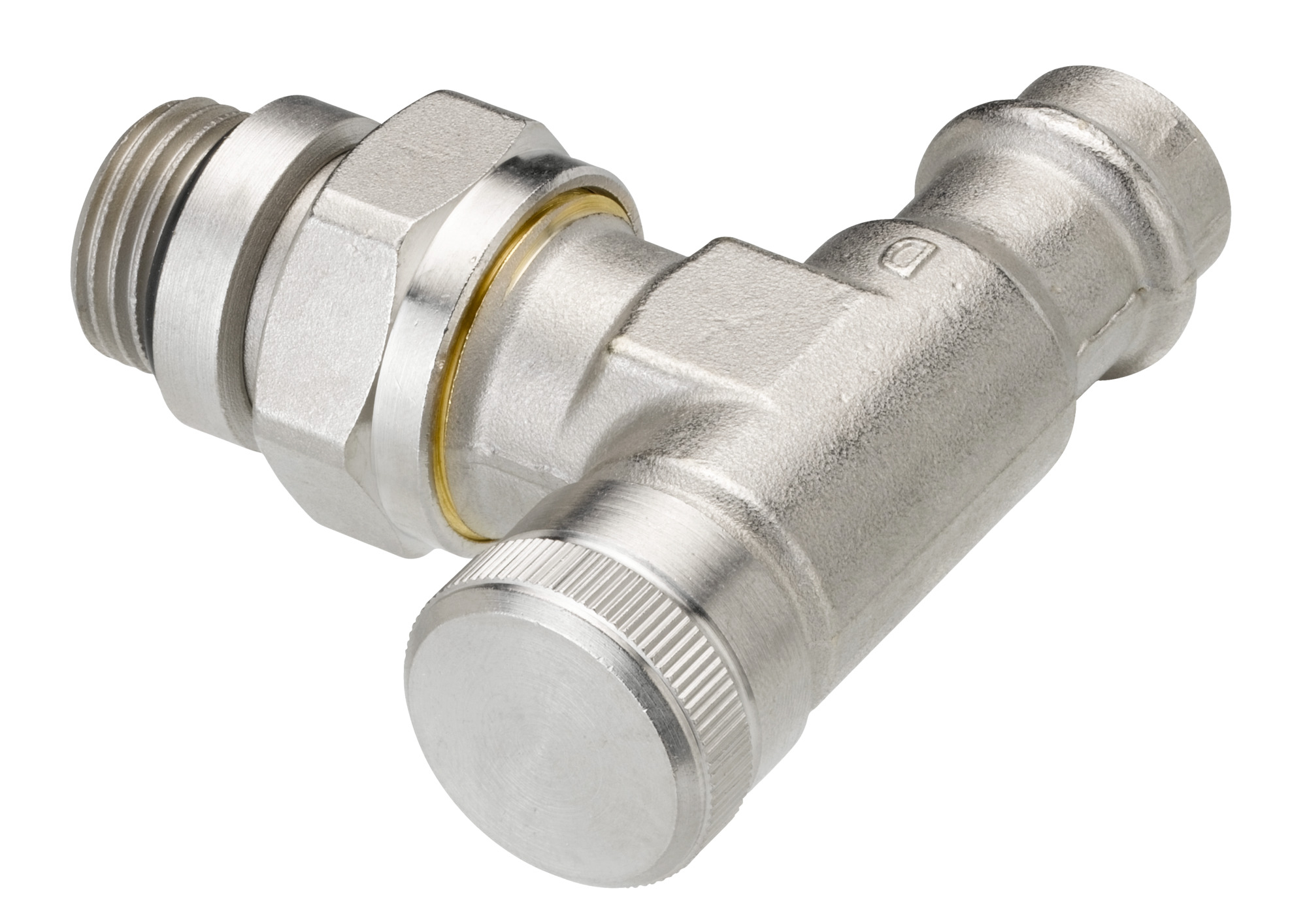 Danfoss Raccord de retour RLV Équerre avec raccord à sertir