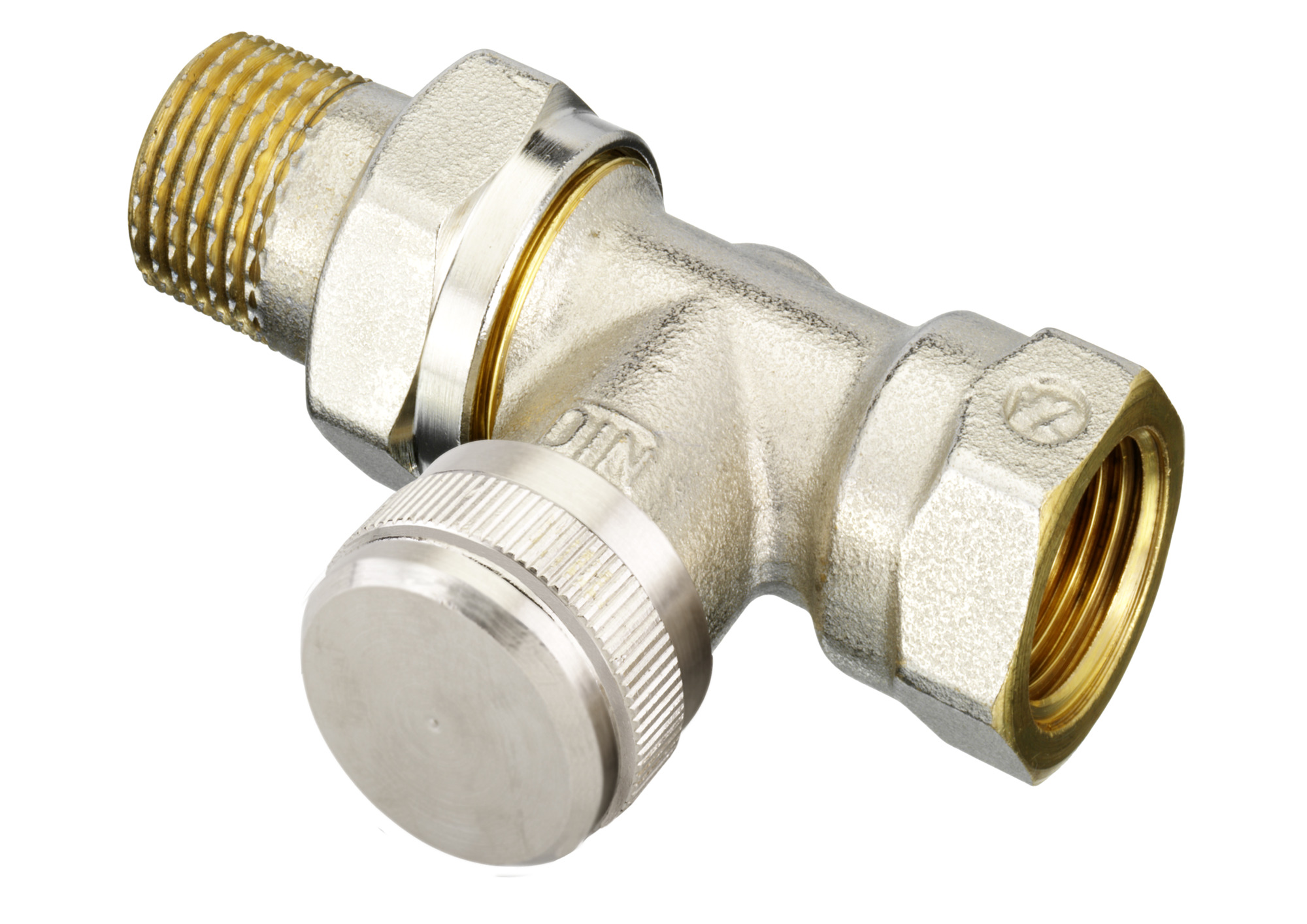 Danfoss Raccord de retour Type RLV Passage fonction de vidange