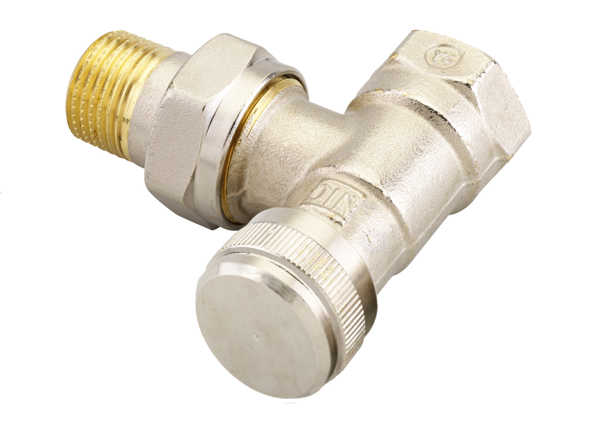 Danfoss Raccord de retour Type RLV Équerre fonction de vidange