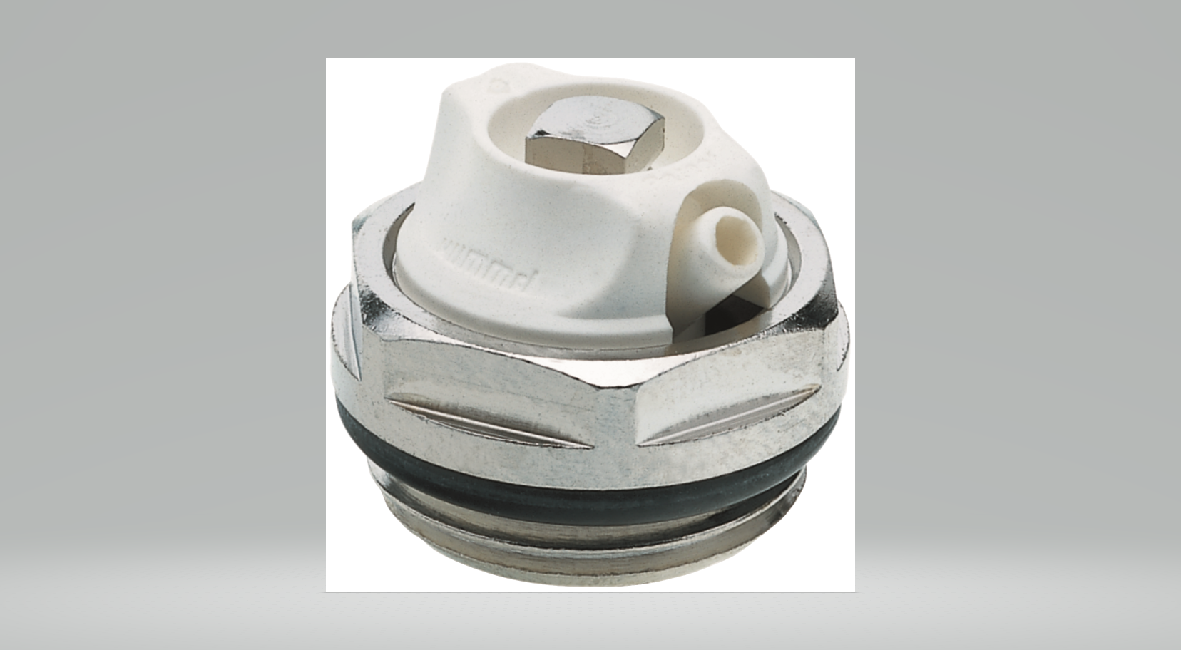 - Manoeuvre par clé n° 5  - Tête tournante en plastique  - Adaptateur pour tuyau de purge  - Joint O-Ring  - Laiton