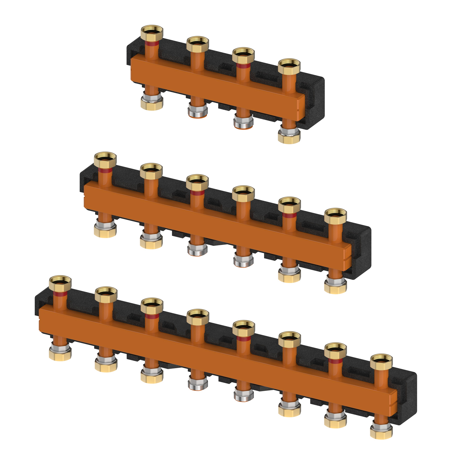 Informations sur l'article
Description Flamco Top S MF 3 HC
Modèle Meiflow Top S MF Distributeur
Pour circuits de chauffage max. 3
Modèle *Standard
* Limite d'utilisation : 70 kW ave ΔT=20 K resp. 3 m3/h et 0,04 bar (primaire).
Remarques : Pour le modèle "Havec séparation" hydraulique, la chambre de départ et de retour sont séparées. "Hdécouplage" hydraulique via un écart généreux dans la tôle de séparation.
Attribut
Convient pour l'eau potable Non
Convient pour l'eau de chauffage Oui
Convient pour l'eau de refroidissement Non
Approprié pour l'air comprimé Non
Convient pour le glycol Oui
Convient pour l'éthanol Oui
Type de montage en saillie
Version distributeur/collecteur
Qualité de matériau autre
Diamètre nominal raccord 1 DN 40
Forme Passage avec dérivations coudées
Diamètre extérieur du tube raccordement 1 45 millimètres
Raccord 1 filetage mâle cylindrique BSPP (ISO 228-1)
Diamètre nominal du raccord 2 1 1/2 pouce (40)
Diamètre extérieur du tube raccordement 2 45 millimètres
Raccord 2 filetage mâle cylindrique BSPP (ISO 228-1)
Nombre de directions de dérivation 2
Diamètre nominal des dérivations 1 1/2 pouce (40)
Diamètre extérieur du tube des dérivations 45 millimètres
Raccordement des dérivations Filetage intérieur cylindrique (BSPP)
Différentes distances entre les dérivations Oui
Niveau de pression Article PN 6
Avec robinet de remplissage/vidange Non
Liée au système Non
Avec robinet de remplissage/vidange Non
Avec robinet d'arrêt Non
Avec purge d'air Non
Avec étrier de fixation murale Oui
Avec matériel de fixation Oui
Avec pieds Non
Avec supports de sol réglables Non
Avec isolation Oui
Longueur du collecteur 500 millimètres
Longueur de travail du collecteur 500 millimètres
Buse de venturi autre
Certificat de contrôle KOMO Non
Homologation de type selon BBR/EKS Non

