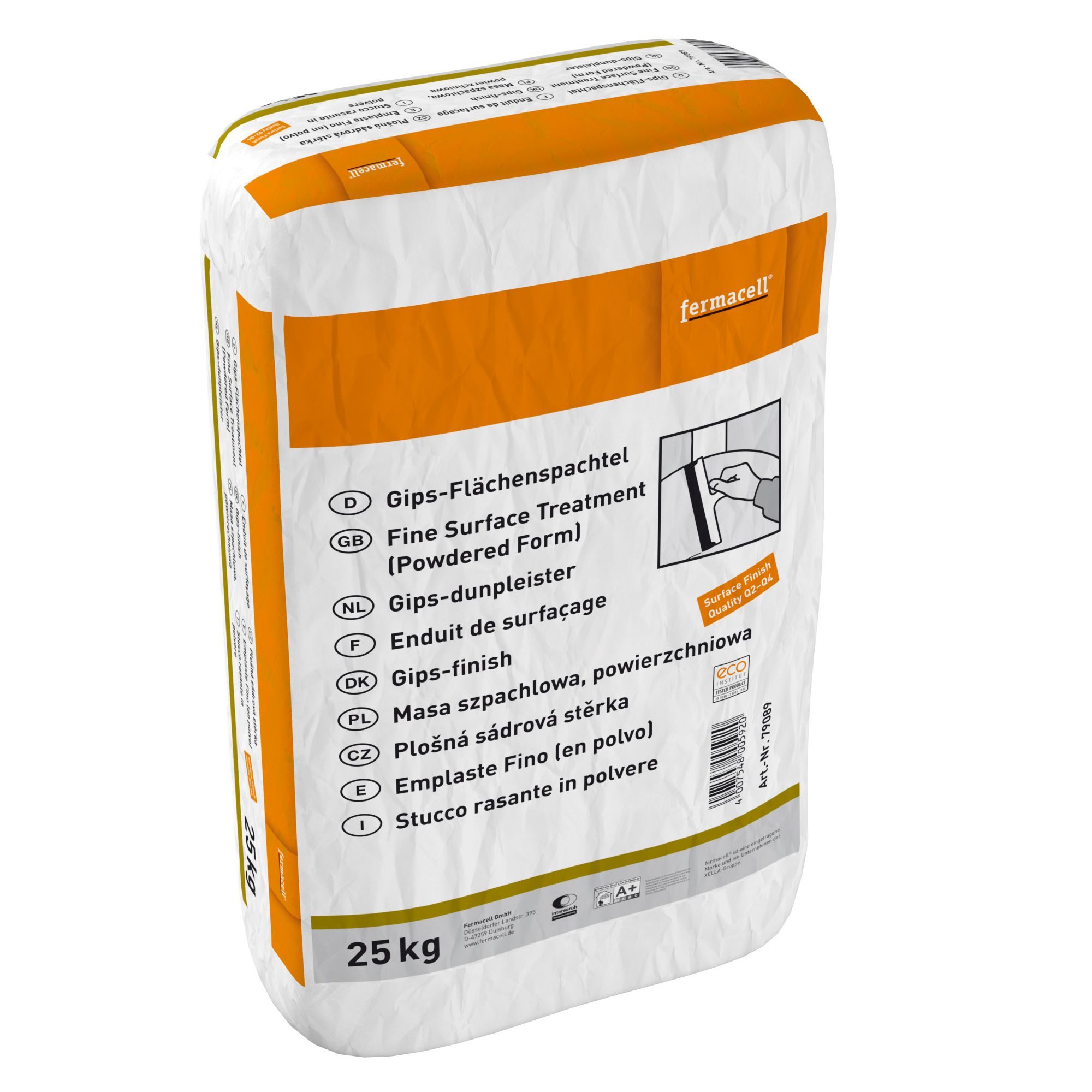 Fermacell enduit de surface plâtre sac 25 kg Art 79089