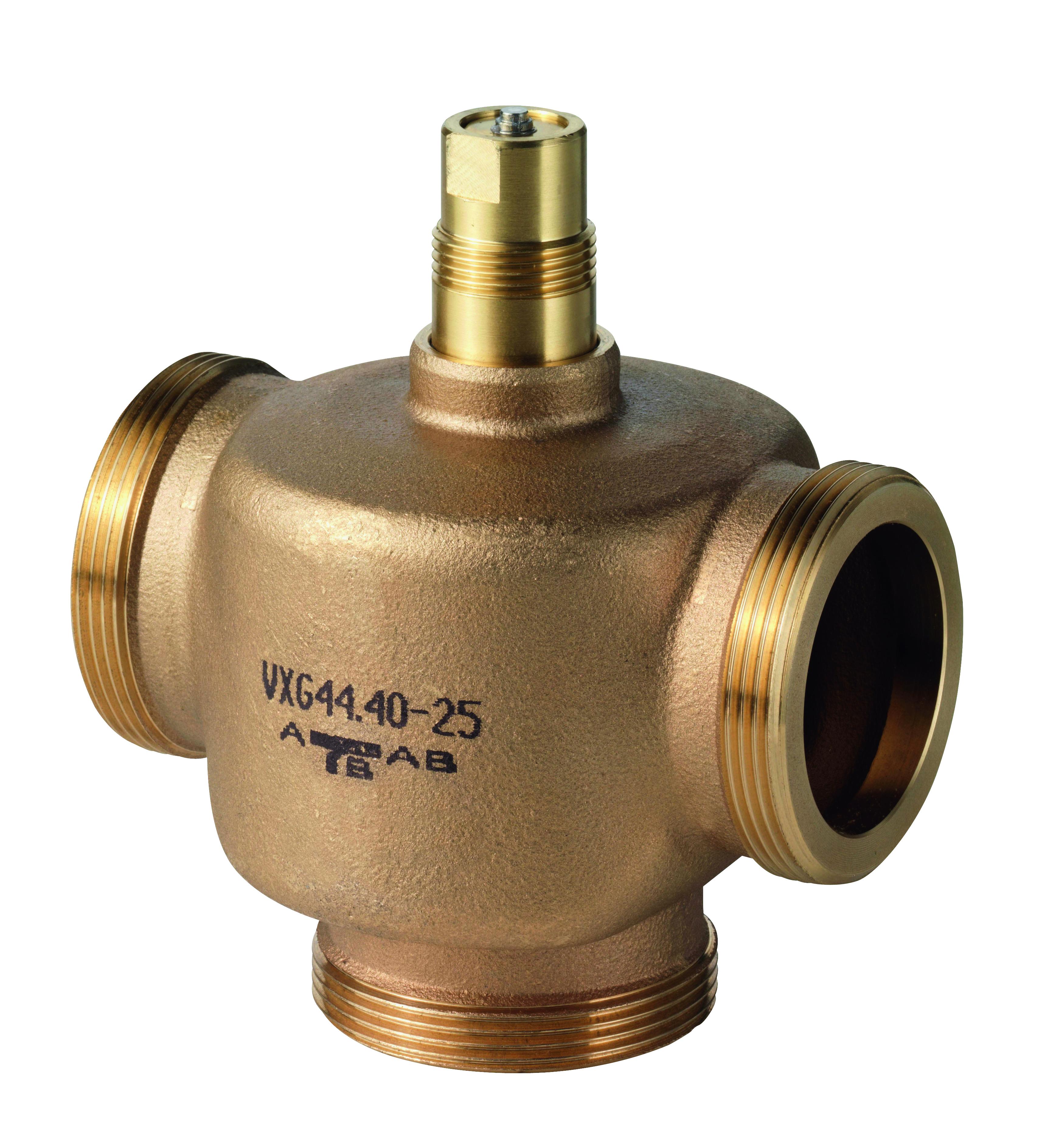 Vanne à trois voies Siemens VXG 44.32 DN32/2", Kvs 16m3/h, PN16, bronze
