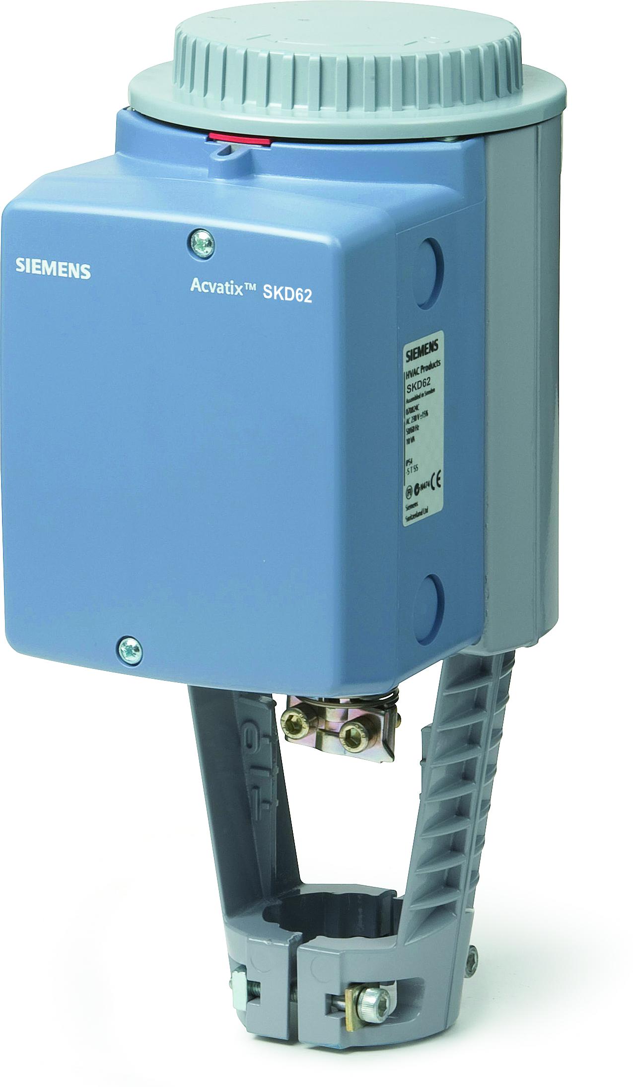 Servomoteur Siemens SKD 60, AC24V force de regl. 1000N, temps de regl. 30s ouvert, 20s fermé