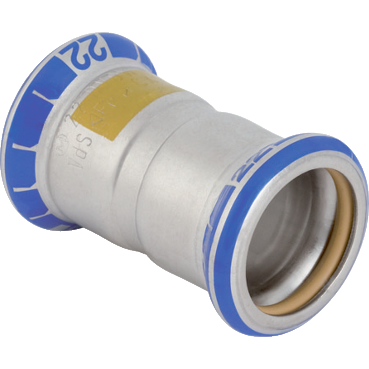 Manchon Geberit Mapress acier inoxydable (gaz): d15mm
Traits:
- Manchon à sertir avec bouchon de protection jaune
- Marqué en jaune
- Non serti non étanche
- Indicateur de sertissage
- Joint d'étanchéité en HNBR jaune
- Sans silicone
Usage:
- Pour biogaz
- Pour gaz liquéfiés
- Pour gaz naturels