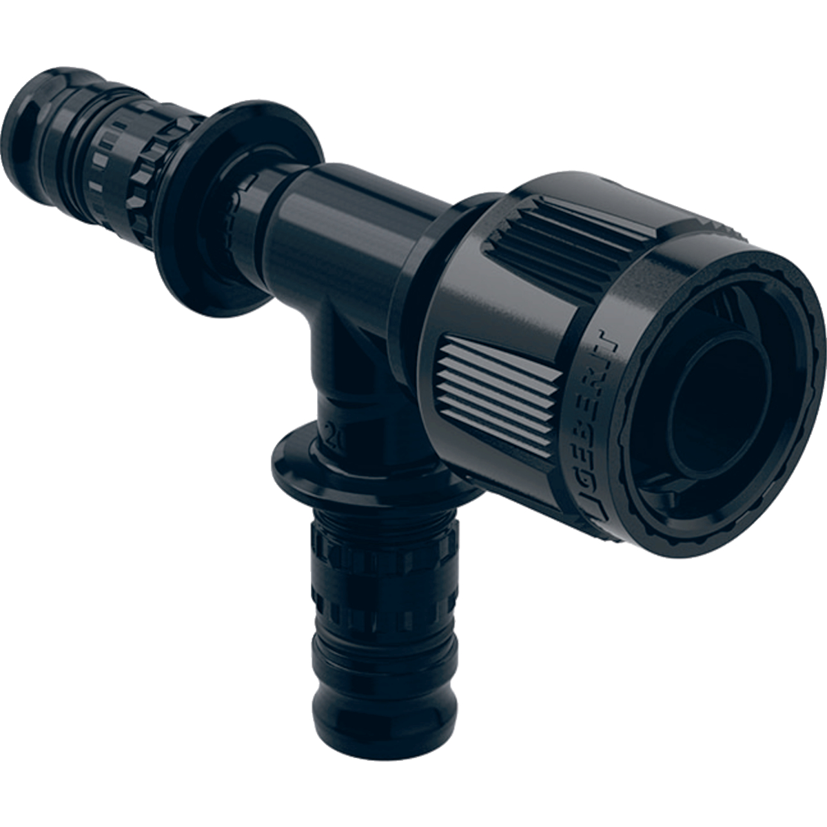 Té intermédiaire Geberit Mepla avec MasterFix, embranchement: d16mm d1=16mm d2=MF20mm