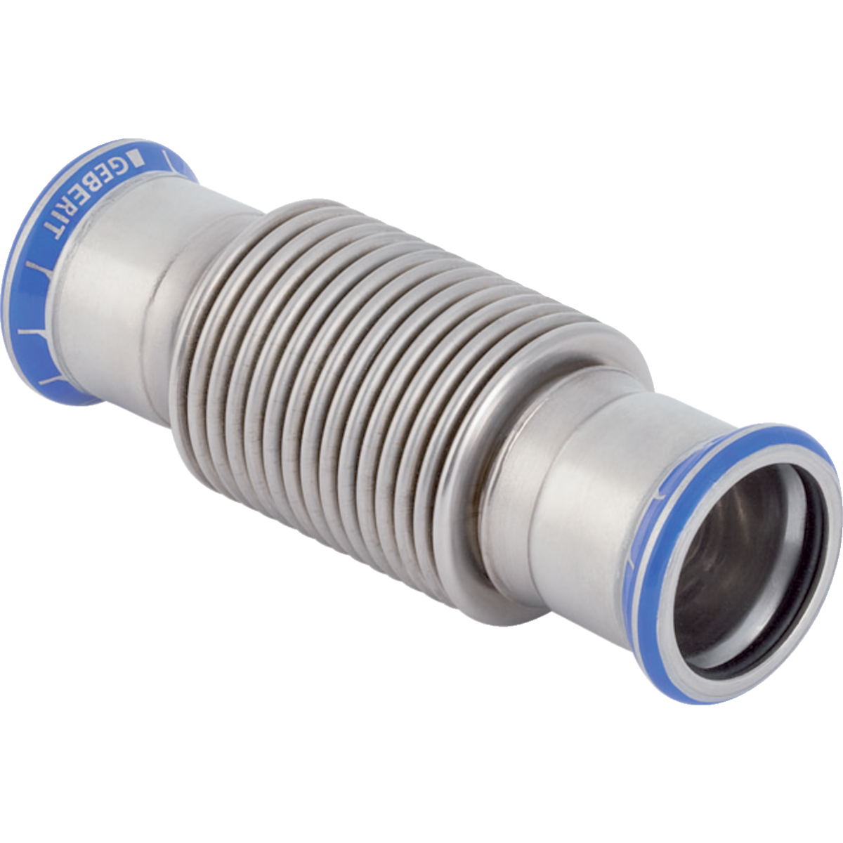 Compensateur axial Geberit Mapress acier inoxydable avec manchons à sertir: d15mm