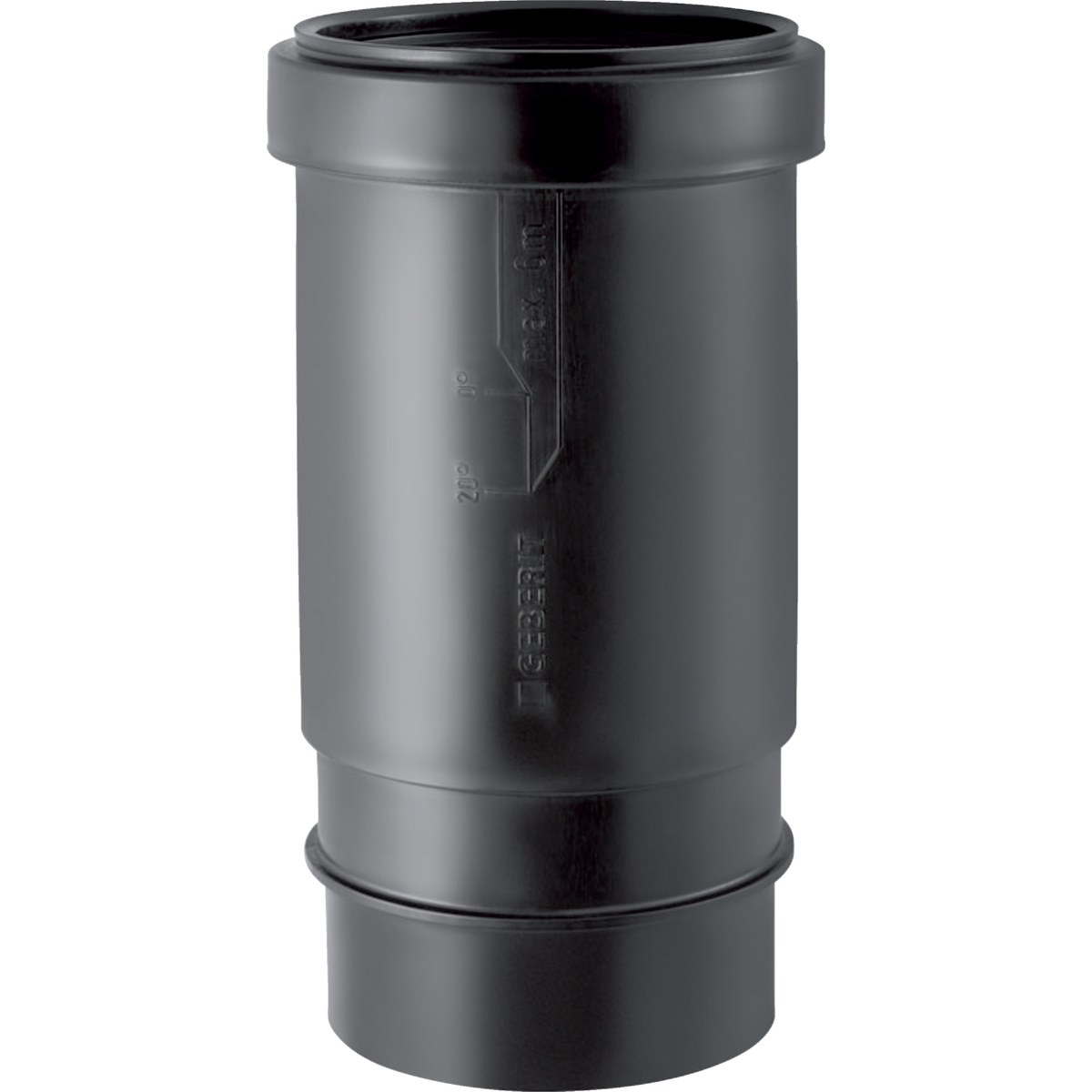 Manchon long Geberit PE avec collerette double: d50mm