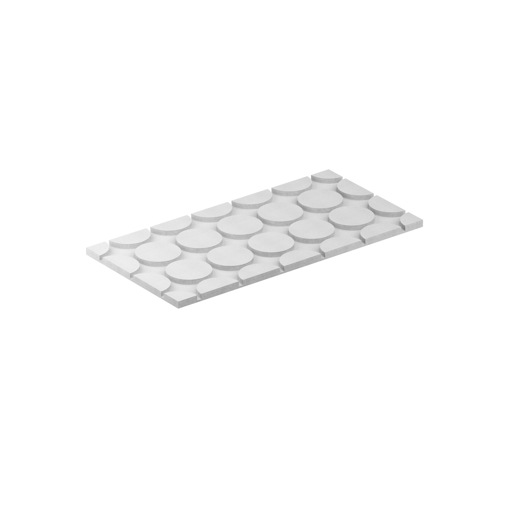 Fermacell Therm 25 Art 76405 rainures rondes 1000 x 500 x 25 mm entraxe des rainures 167 mm