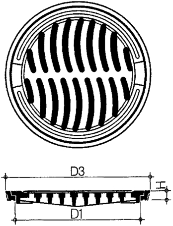 Griglia VR, fig. 2905.060.00, classe  B125
