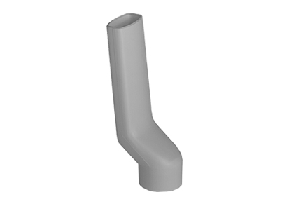 Franke 112.0014.114 Tube di troppopieno curvato, A 16 cm, materia sintetica, per lavandino FRANKE grigio