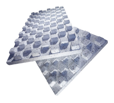 Lastre drenanti EPS a funghi 60 mm 125x60 cm (Filtanti) - pacco 7.50 mq)