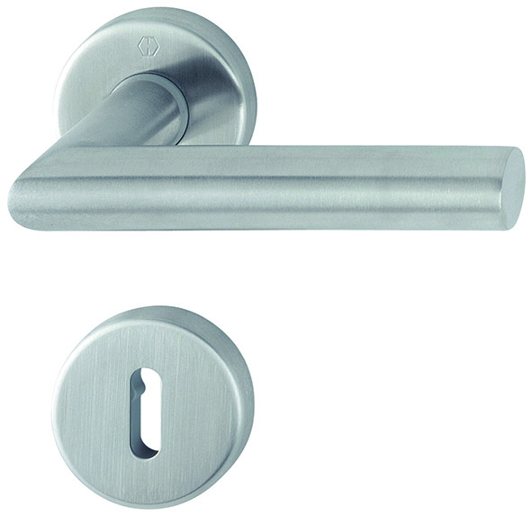 Garniture complète 3289719 Amster BBF69 inox 1400Z/42KV/42KVS épaisseur porte 37-42 mm