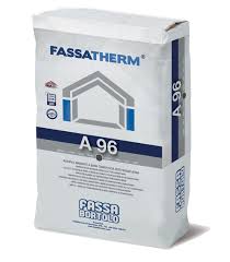 Adesivo Fassa A81 rasante bianco per blocchi in cemento cellulare espanso sacco da 25 kg