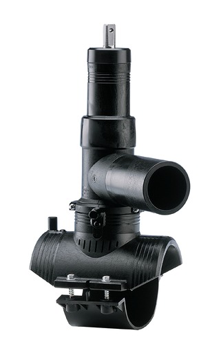 ELGEF Plus Collier de prise en charge PE100 d63-250mm / SDR11 / Avec départ orientable 360° d 63 mm