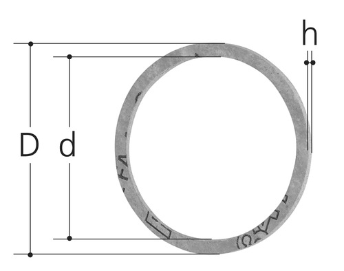 (2) Joint plat GN 2 1/2 inch, D 84.0 mm
