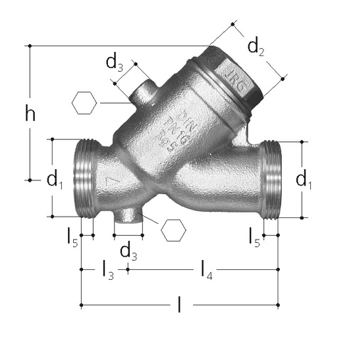JRG Soupape de retenue bronze DN 65 mm